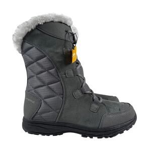 Columbia Winter Boots Ice Maiden II Womens 8 Waterproof Insulated Shale Gray